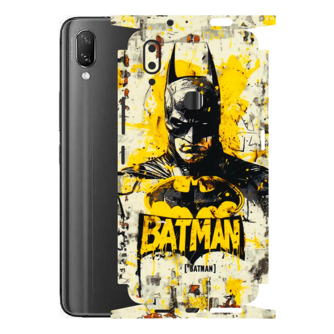 VIVO Z/V/X/T/U/S Series Phone Skins (All Models) - Batman Yellow BT - 3D Embossed Finish (L-304) Vivo Nex A