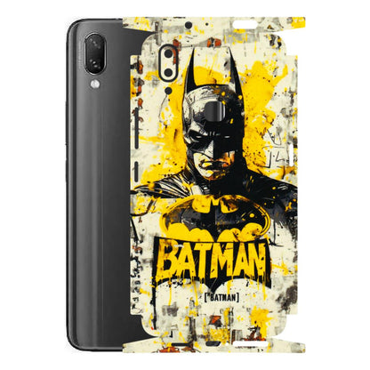 VIVO Z/V/X/T/U/S Series Phone Skins (All Models) - Batman Yellow BT - 3D Embossed Finish (L-304) Vivo Nex A