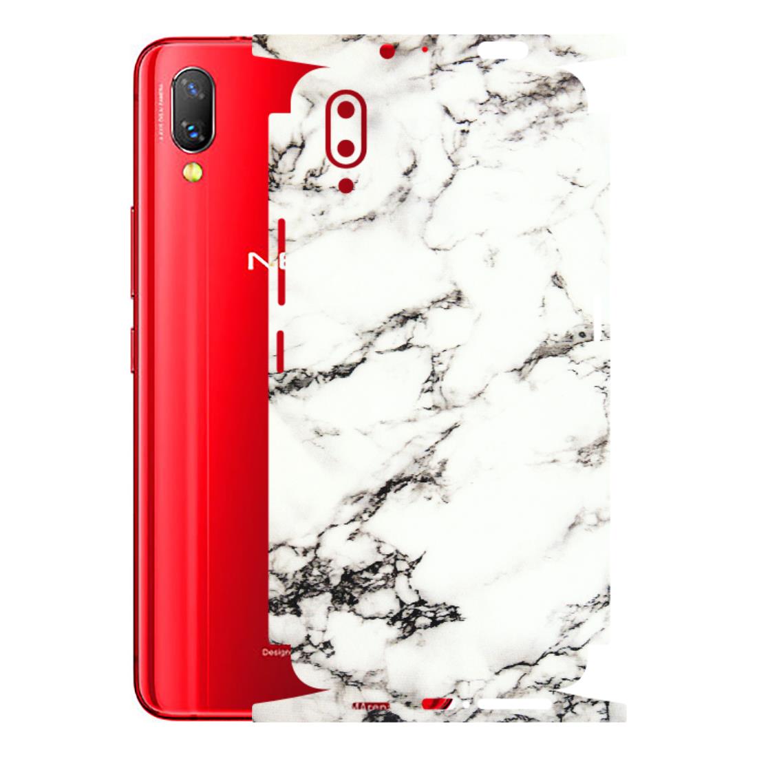 VIVO Z/V/X/T/U/S Series Phone Skins (All Models) - Black and White Marble Texture - 3D Embossed Finish (L-124) Vivo Nex S