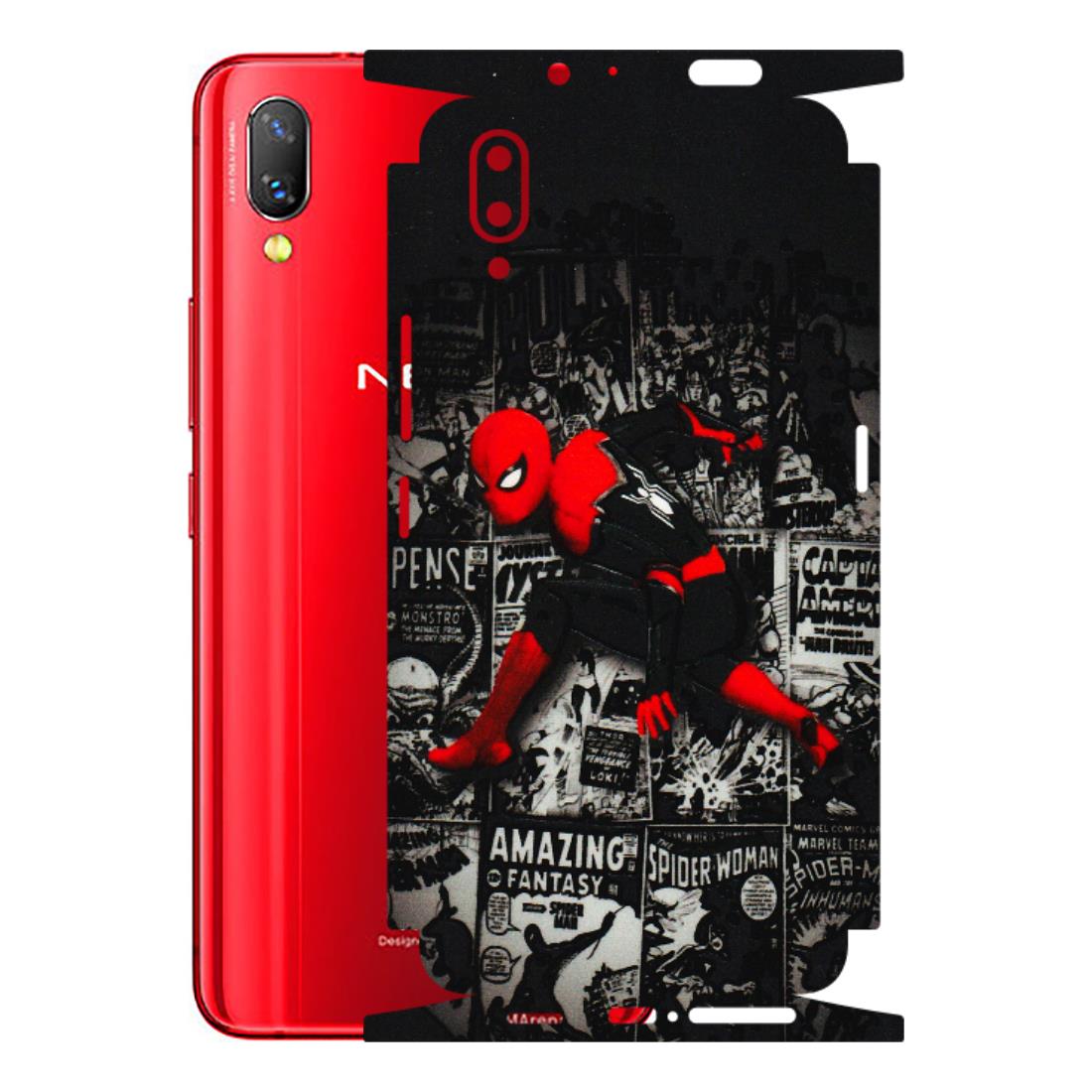VIVO Z/V/X/T/U/S Series Phone Skins (All Models) - SpiderMan New - 3D Embossed Finish (L-162) Vivo Nex S