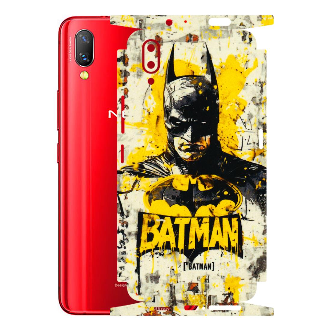 VIVO Z/V/X/T/U/S Series Phone Skins (All Models) - Batman Yellow BT - 3D Embossed Finish (L-304) Vivo Nex S