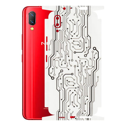 VIVO Z/V/X/T/U/S Series Phone Skins (All Models) - Tech Circuits - Transparent Finish (T-03) Vivo Nex S