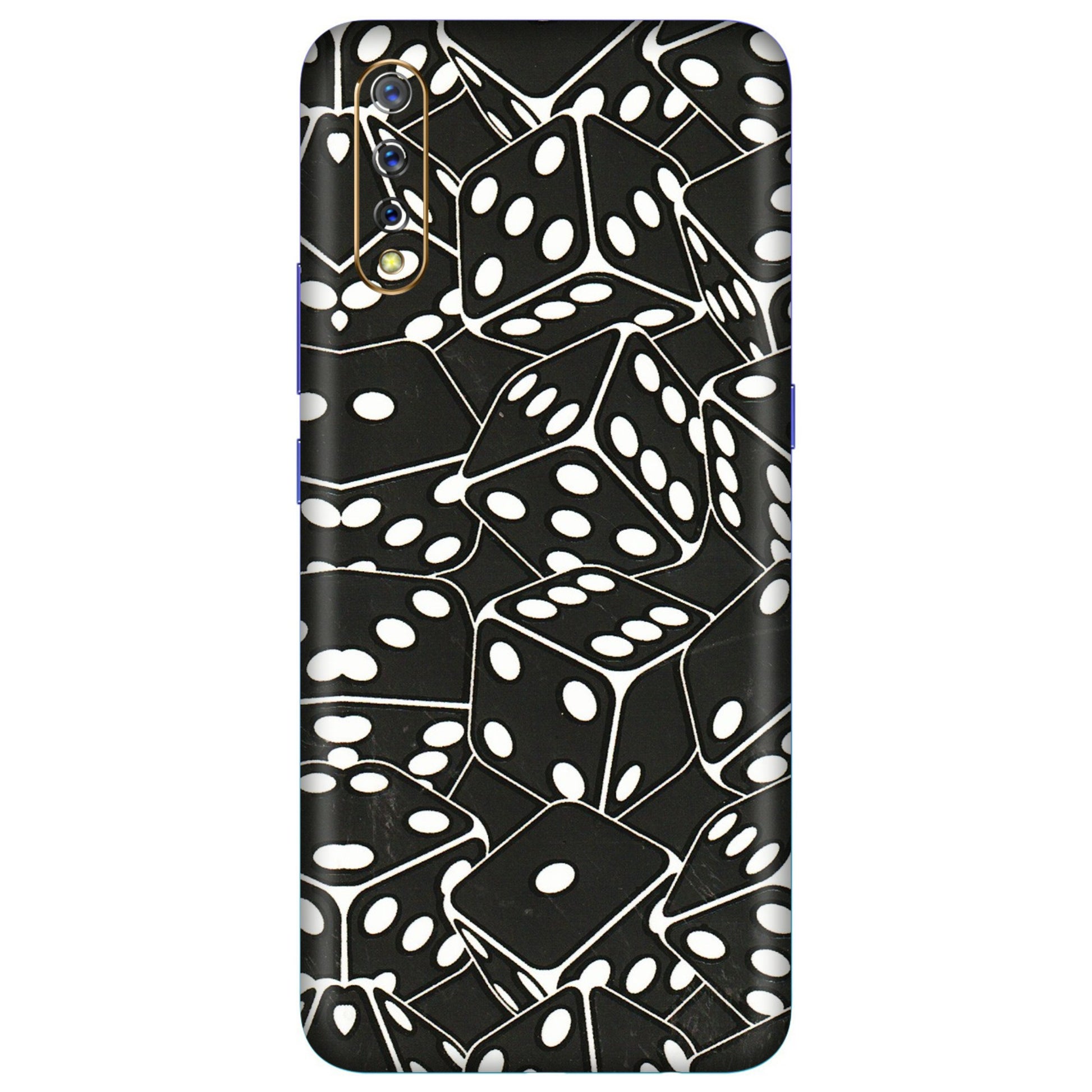 VIVO Z/V/X/T/U/S Series Phone Skins (All Models) - Big Black Dices - 3D Embossed Finish (L-106) Vivo S1