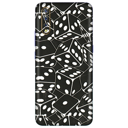 VIVO Z/V/X/T/U/S Series Phone Skins (All Models) - Big Black Dices - 3D Embossed Finish (L-106) Vivo S1