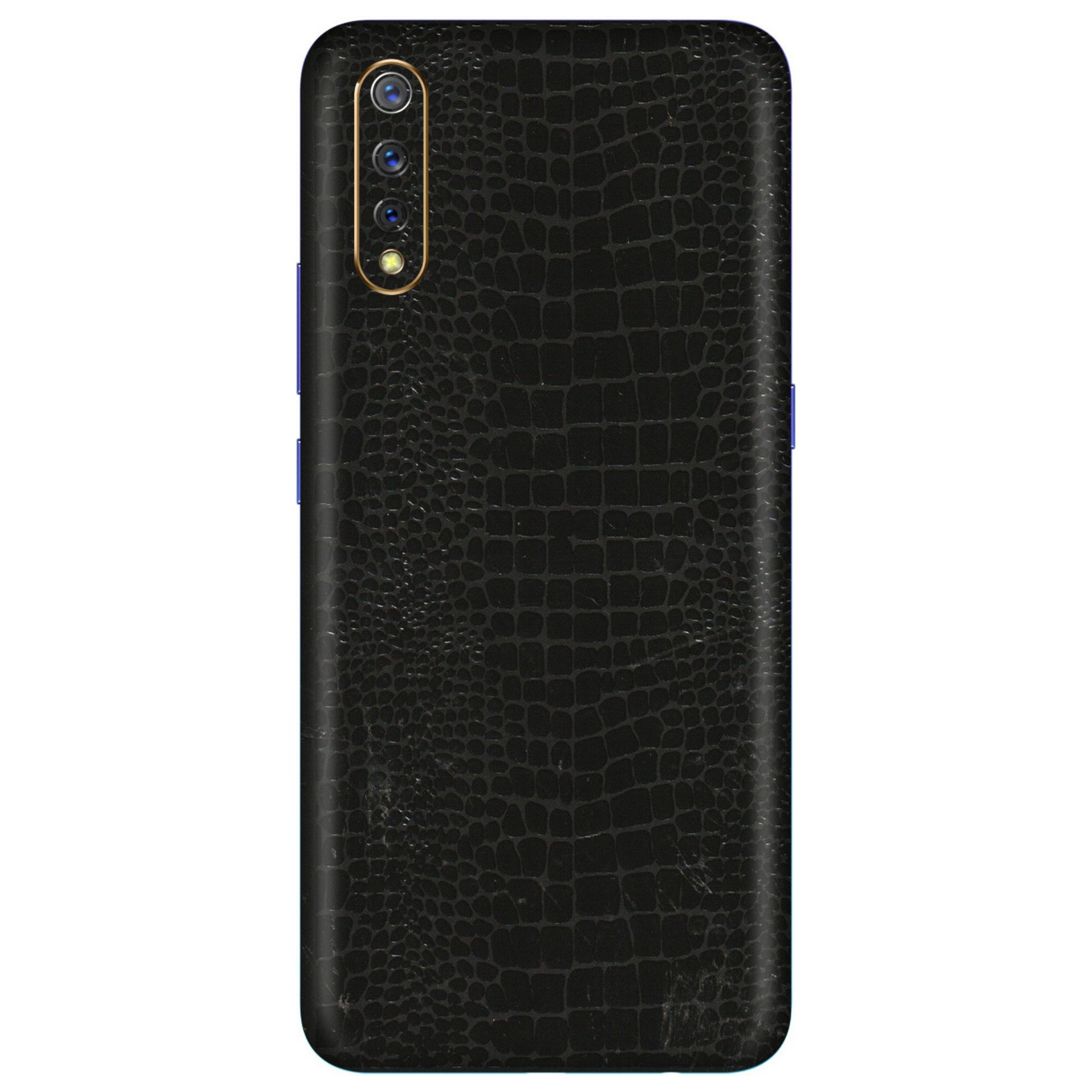 VIVO Z/V/X/T/U/S Series Phone Skins (All Models) - Snake Leather Black - 3D Embossed Finish (L-107) Vivo S1