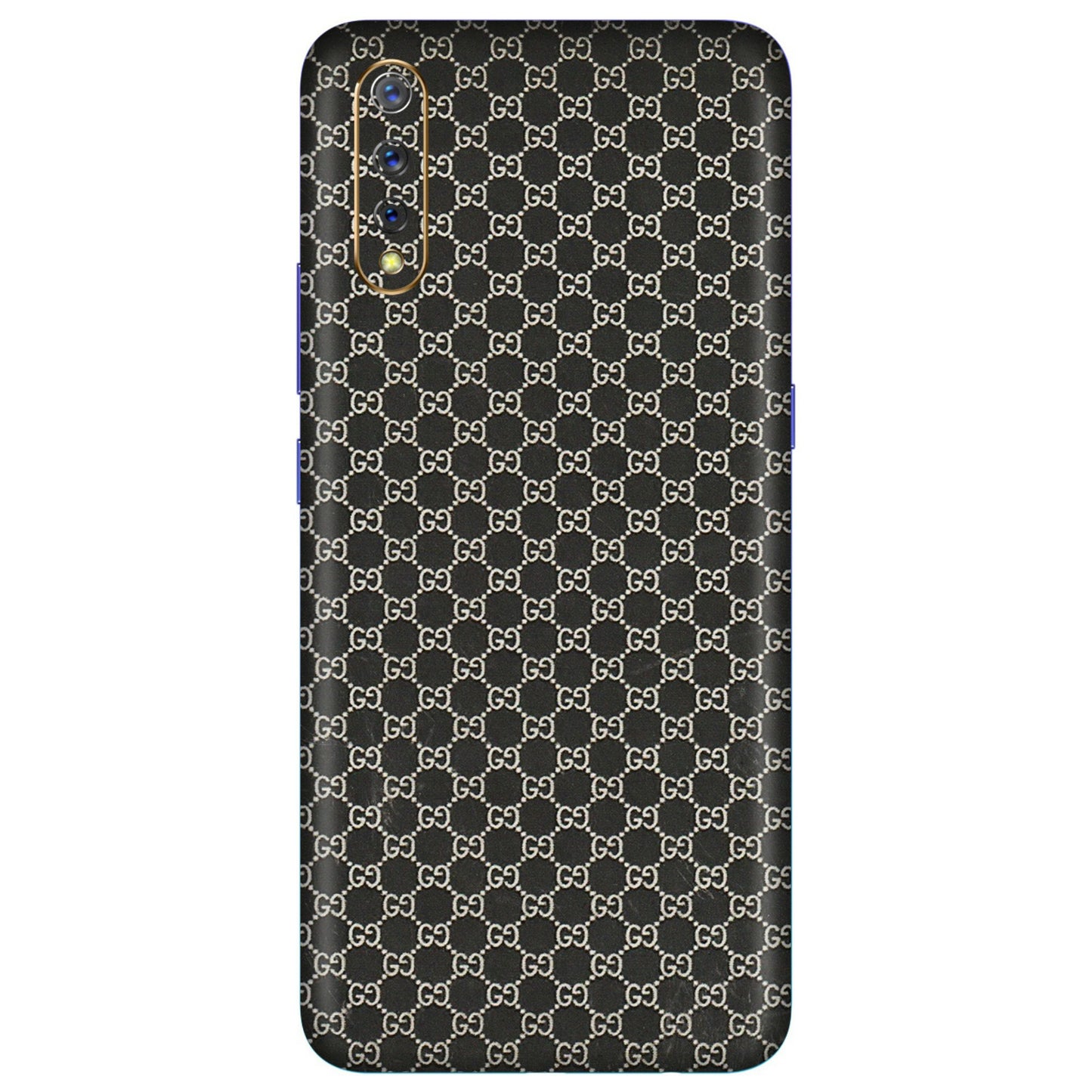 VIVO Z/V/X/T/U/S Series Phone Skins (All Models) - Black G Print - 3D Embossed Finish (L-109) Vivo S1