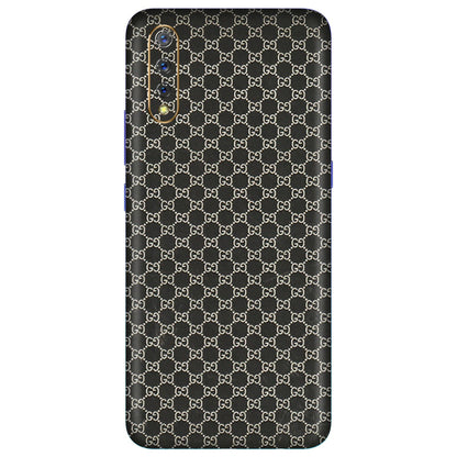 VIVO Z/V/X/T/U/S Series Phone Skins (All Models) - Black G Print - 3D Embossed Finish (L-109) Vivo S1