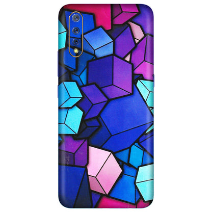 VIVO Z/V/X/T/U/S Series Phone Skins (All Models) - Cube Doodle - 3D Embossed Finish (L-141) Vivo S1