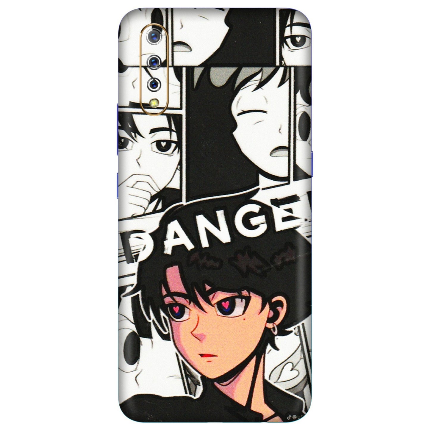 VIVO Z/V/X/T/U/S Series Phone Skins (All Models) - Danger Anime - 3D Embossed Finish (L-155) Vivo S1