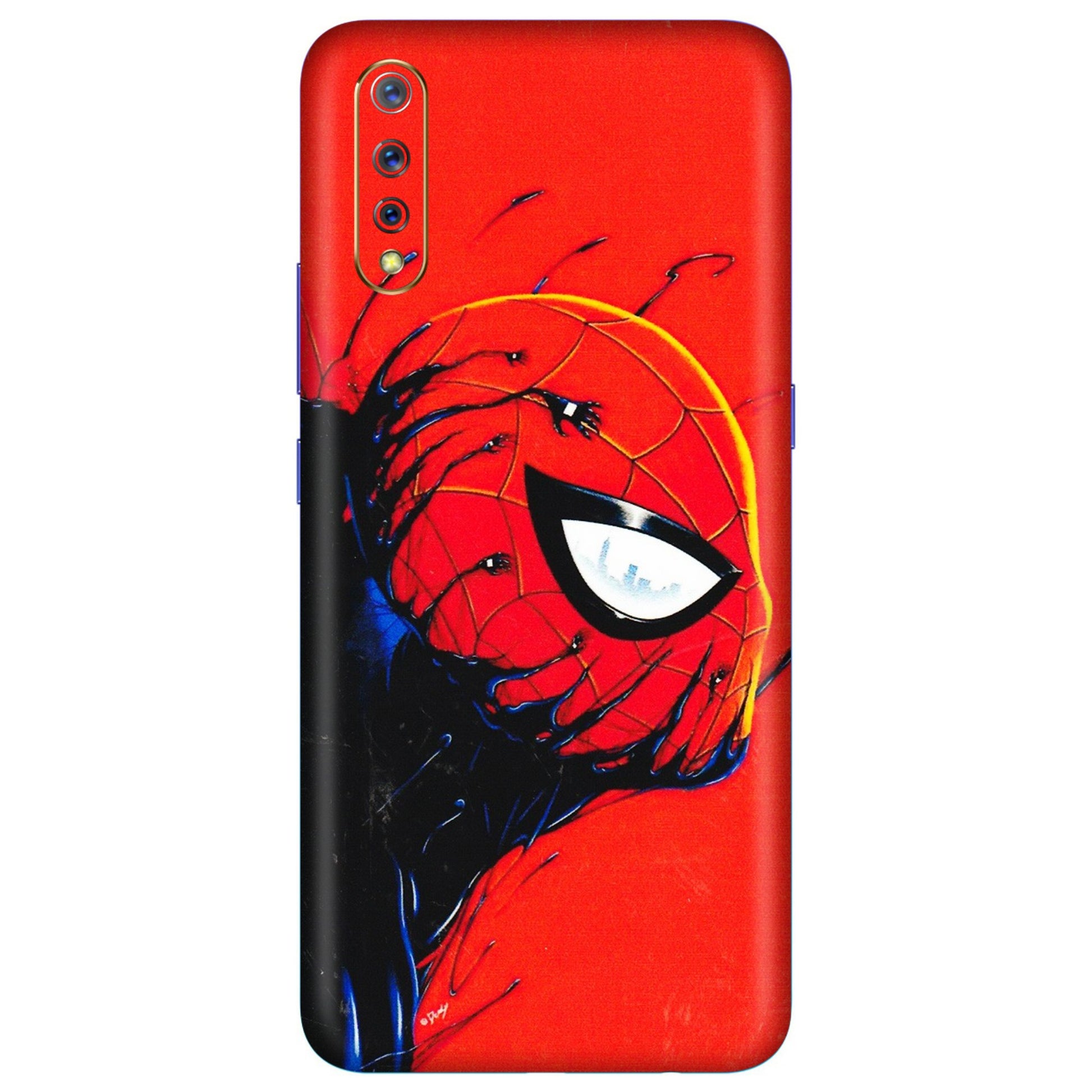 VIVO Z/V/X/T/U/S Series Phone Skins (All Models) - Spiderman Face Venom - 3D Embossed Finish (L-165) Vivo S1