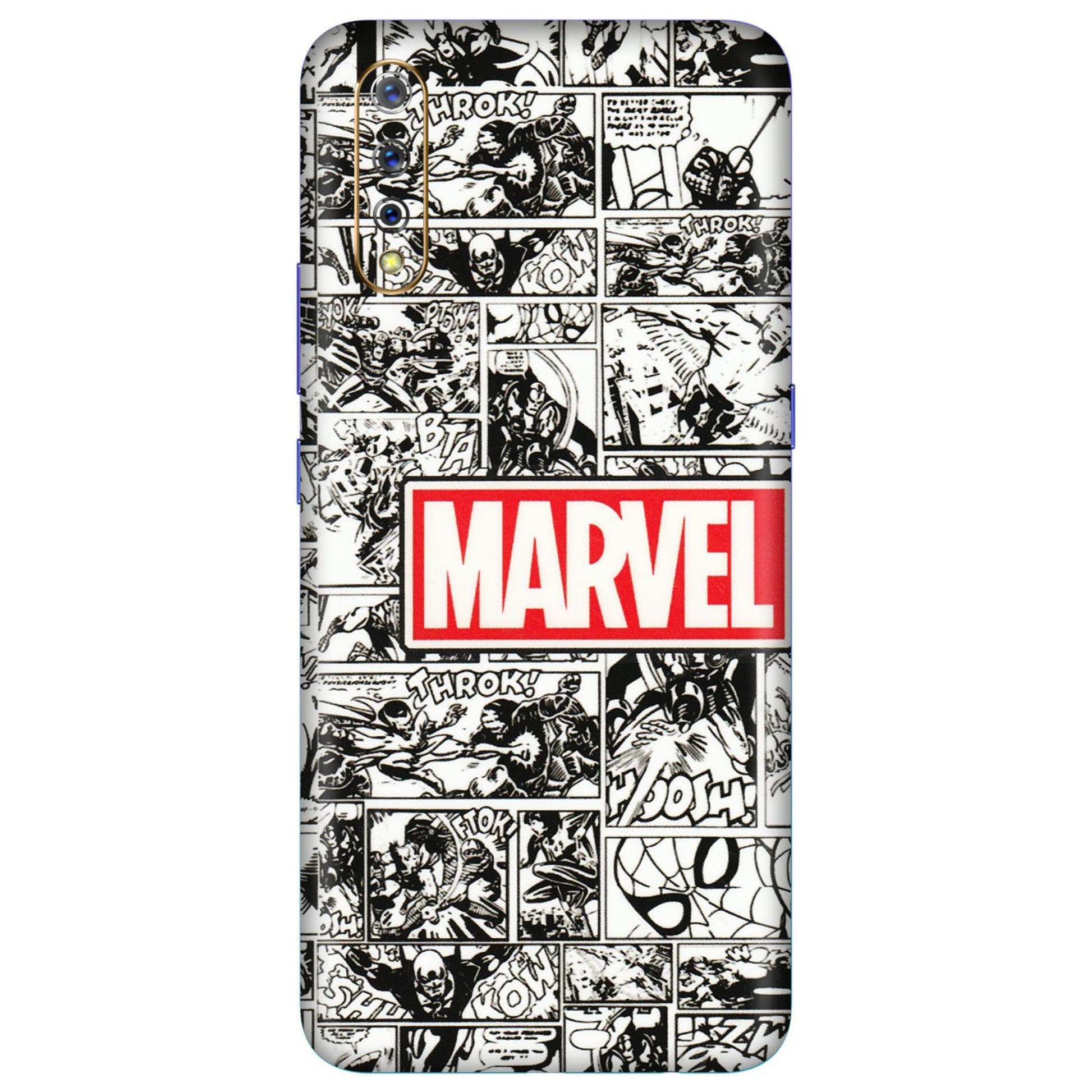 VIVO Z/V/X/T/U/S Series Phone Skins (All Models) - Marvel Comic - 3D Embossed Finish (L-171) Vivo S1