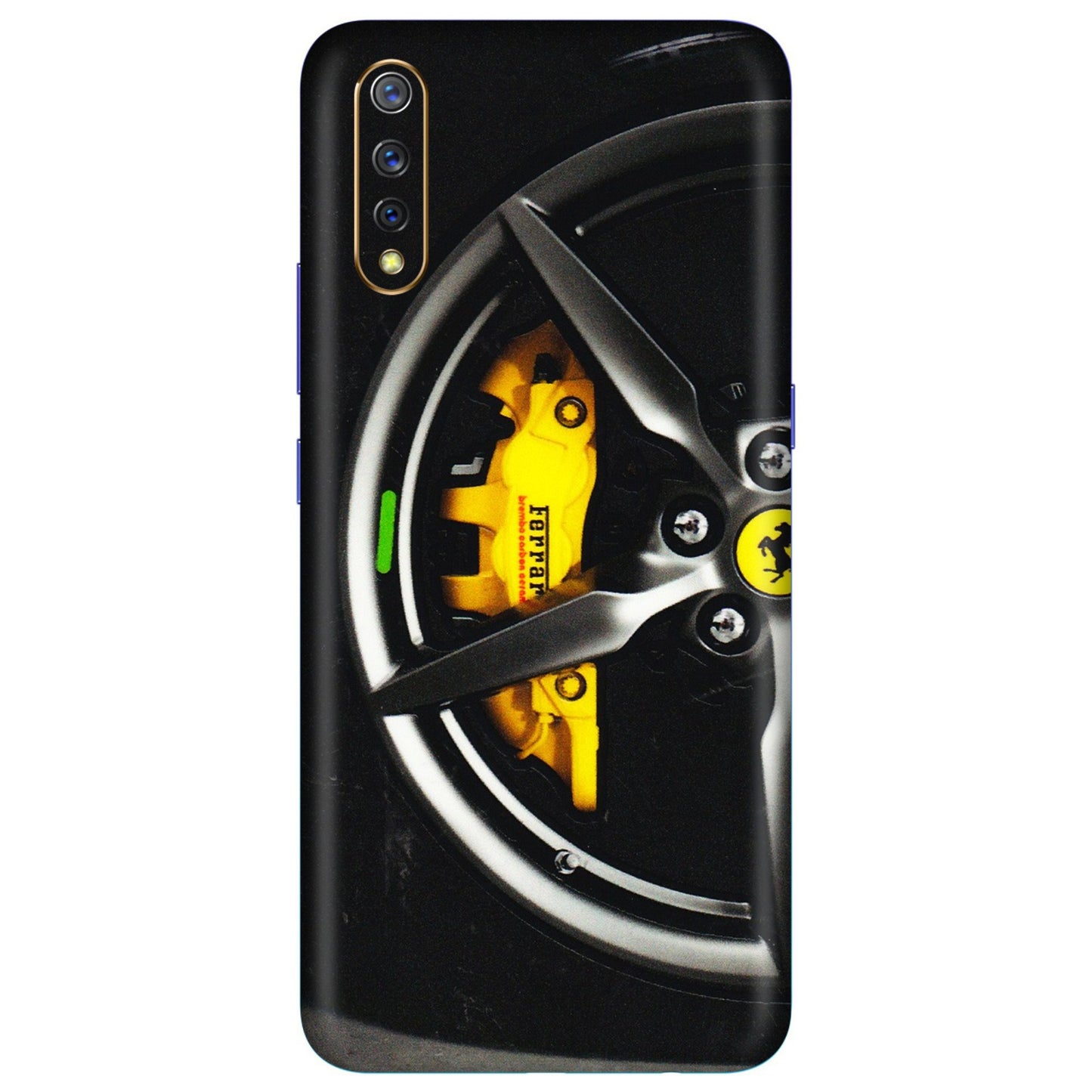 VIVO Z/V/X/T/U/S Series Phone Skins (All Models) - Ferrari Wheel Alloy - 3D Embossed Finish (L-173) Vivo S1