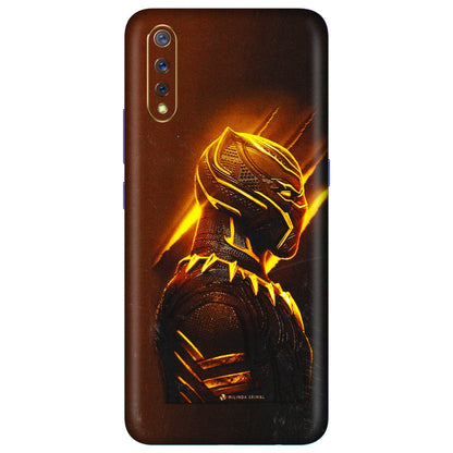 VIVO Z/V/X/T/U/S Series Phone Skins (All Models) - Gold Black Panther - 3D Embossed Finish (L-181) Vivo S1