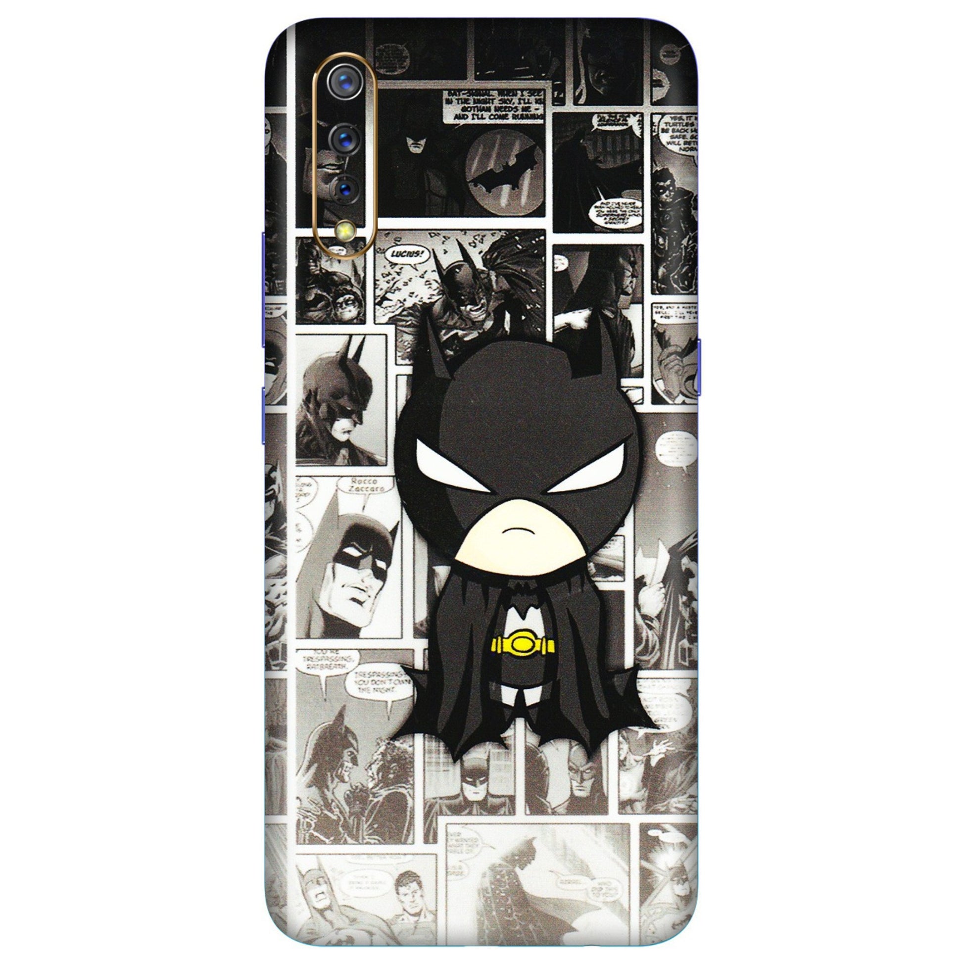 VIVO Z/V/X/T/U/S Series Phone Skins (All Models) - Toon Batman - 3D Embossed Finish (L-182) Vivo S1