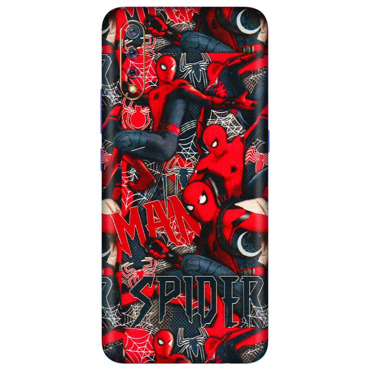 VIVO Z/V/X/T/U/S Series Phone Skins (All Models) - SpiderMan Cool - 3D Embossed Finish (L-188) Vivo S1