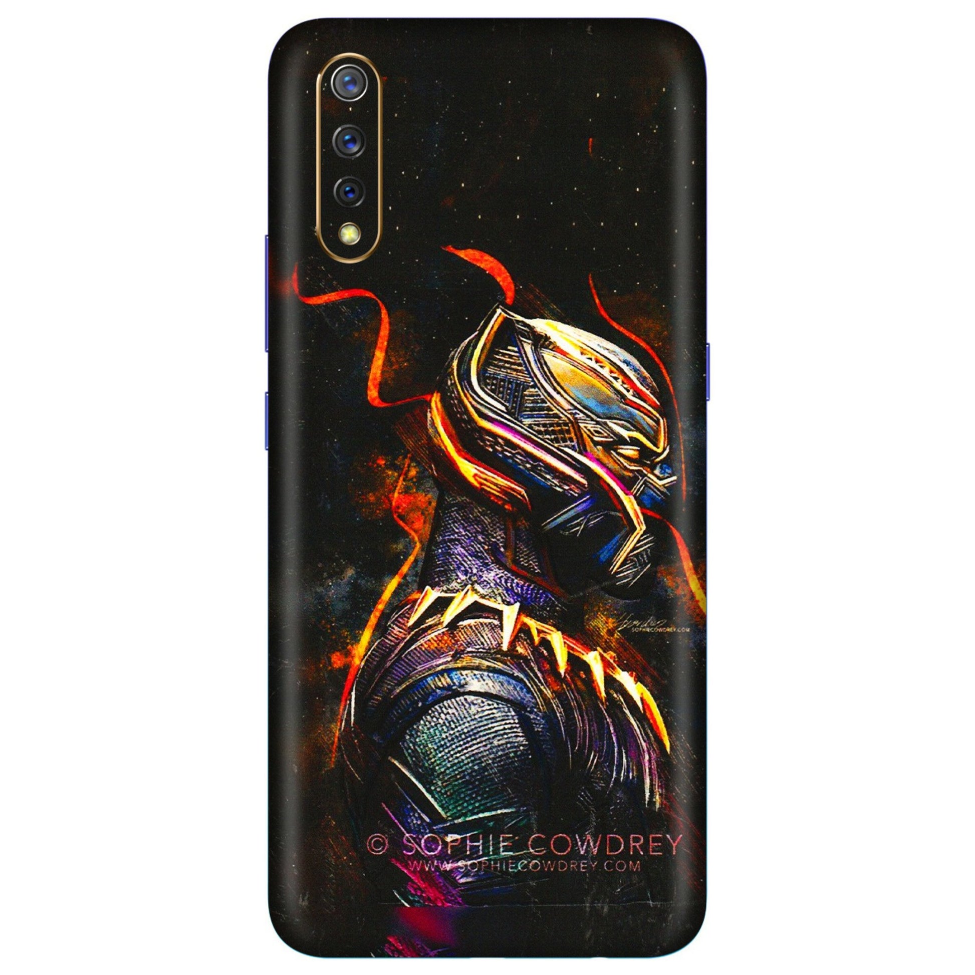 VIVO Z/V/X/T/U/S Series Phone Skins (All Models) - Black Panther - 3D Embossed Finish (L-190) Vivo S1