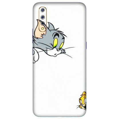 VIVO Z/V/X/T/U/S Series Phone Skins (All Models) - Cute Tom And Jerry - 3D Embossed Finish (L-220) Vivo S1