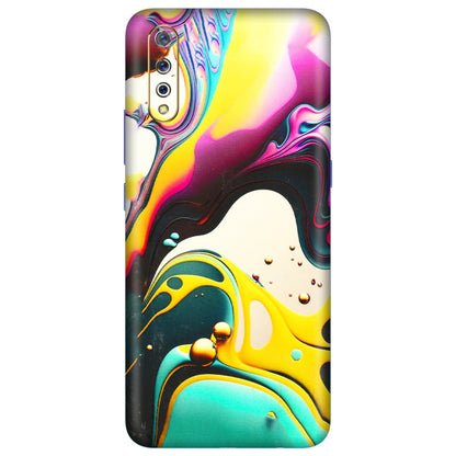 VIVO Z/V/X/T/U/S Series Phone Skins (All Models) - Multicolor Abstract pattern - 3D Embossed Finish (L-254) Vivo S1