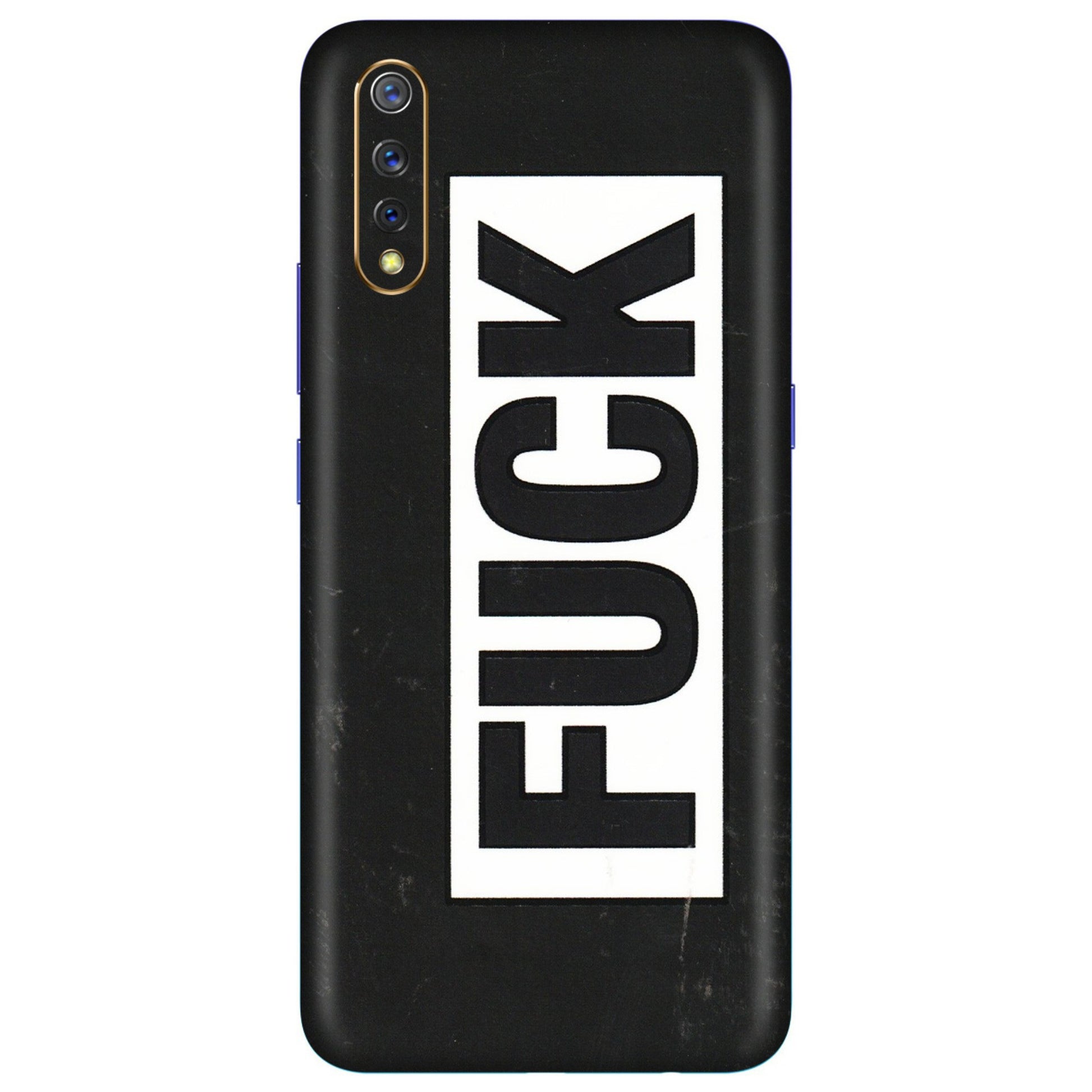 VIVO Z/V/X/T/U/S Series Phone Skins (All Models) - The F Word - 3D Embossed Finish (L-255) Vivo S1