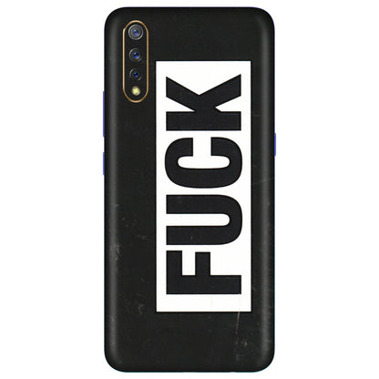 VIVO Z/V/X/T/U/S Series Phone Skins (All Models) - The F Word - 3D Embossed Finish (L-255) Vivo S1