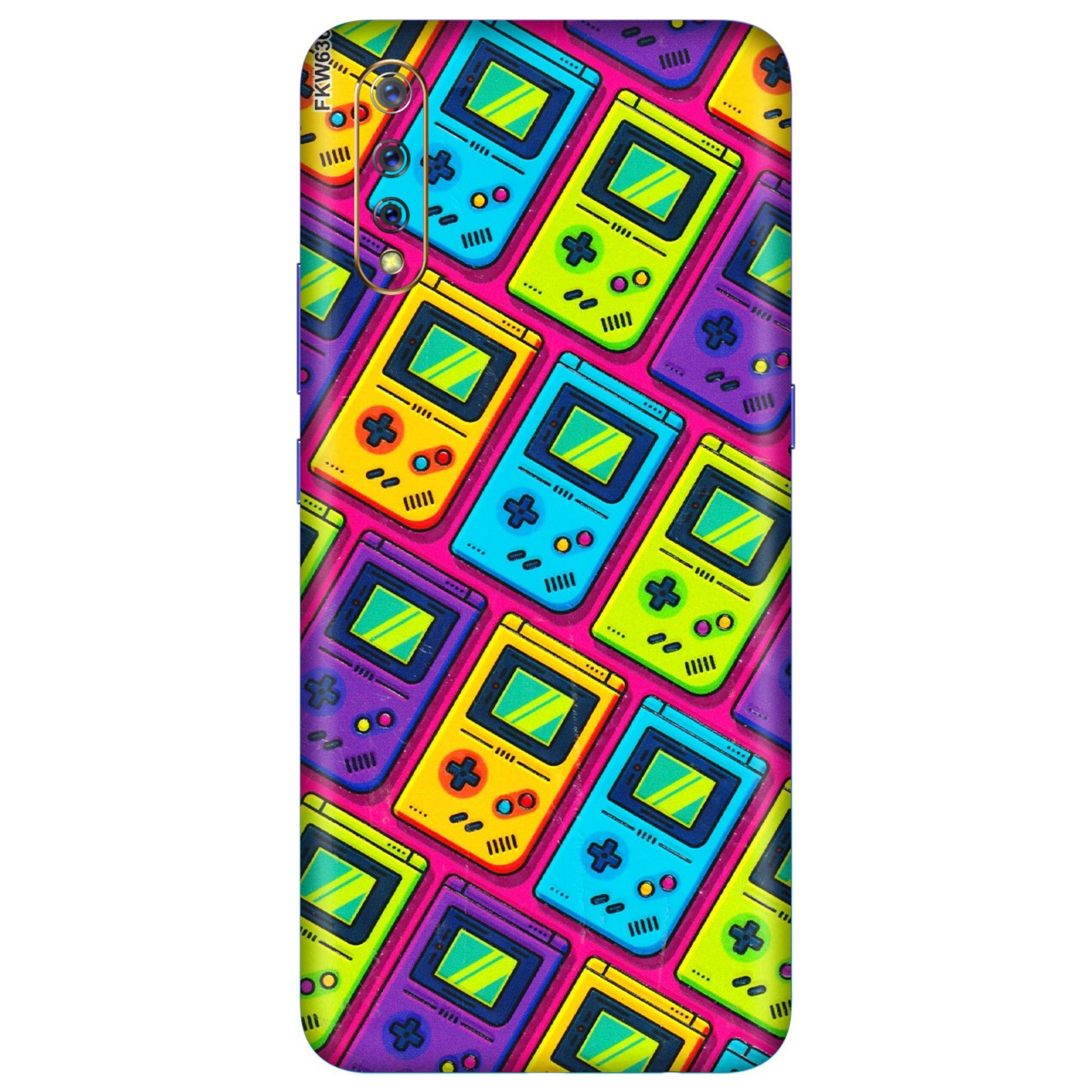VIVO Z/V/X/T/U/S Series Phone Skins (All Models) - Gameboy Colourful - 3D Embossed Finish (L-266) Vivo S1