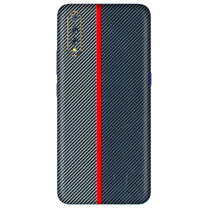 VIVO Z/V/X/T/U/S Series Phone Skins (All Models) - Blue Sober Lines - 3D Embossed Finish (L-305) Vivo S1