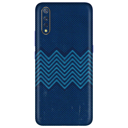 VIVO Z/V/X/T/U/S Series Phone Skins (All Models) - Blue Sober Waves - 3D Embossed Finish (L-306) Vivo S1