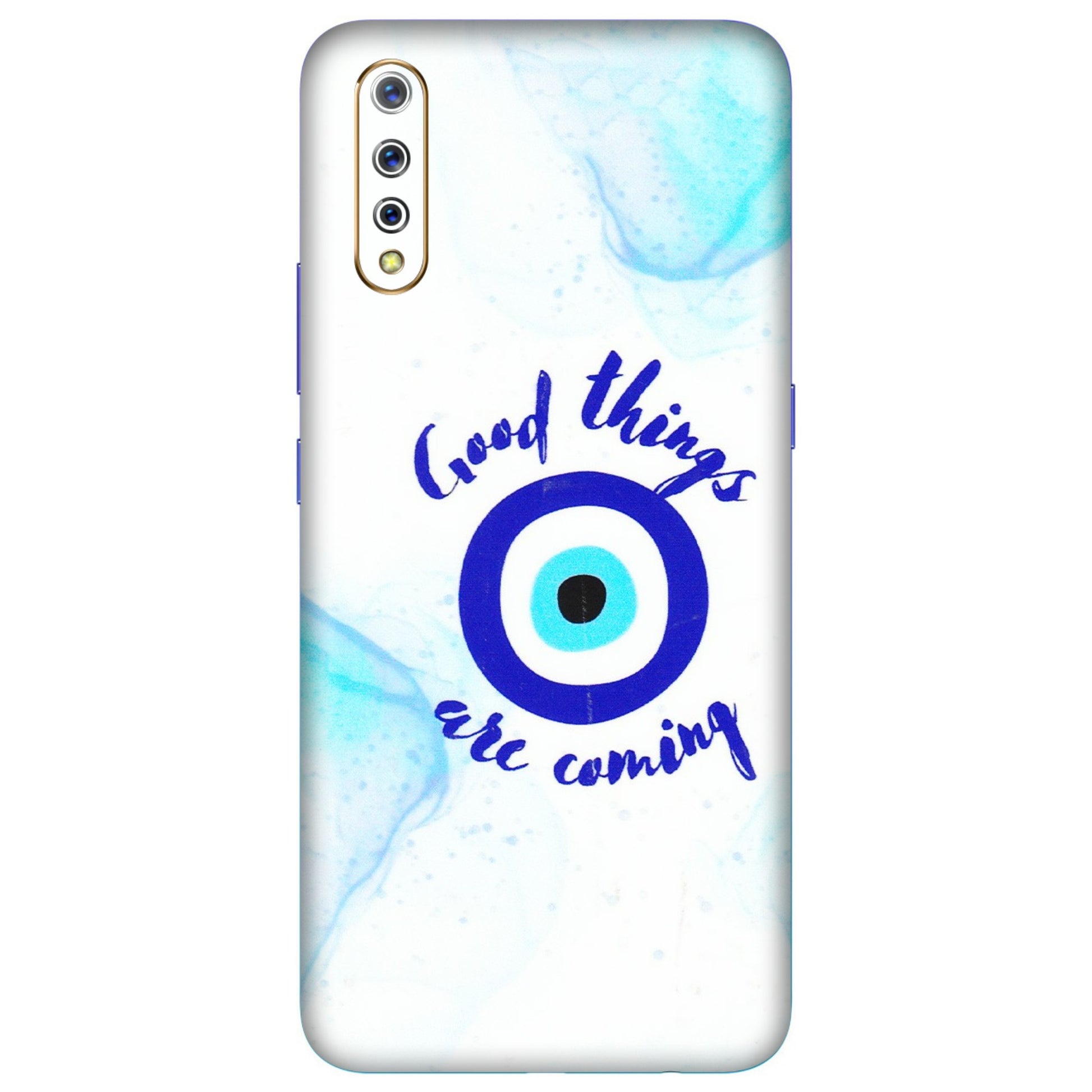 VIVO Z/V/X/T/U/S Series Phone Skins (All Models) - Evil Eye Good Things Are Coming - 3D Embossed Finish (L-322) Vivo S1