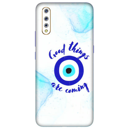 VIVO Z/V/X/T/U/S Series Phone Skins (All Models) - Evil Eye Good Things Are Coming - 3D Embossed Finish (L-322) Vivo S1