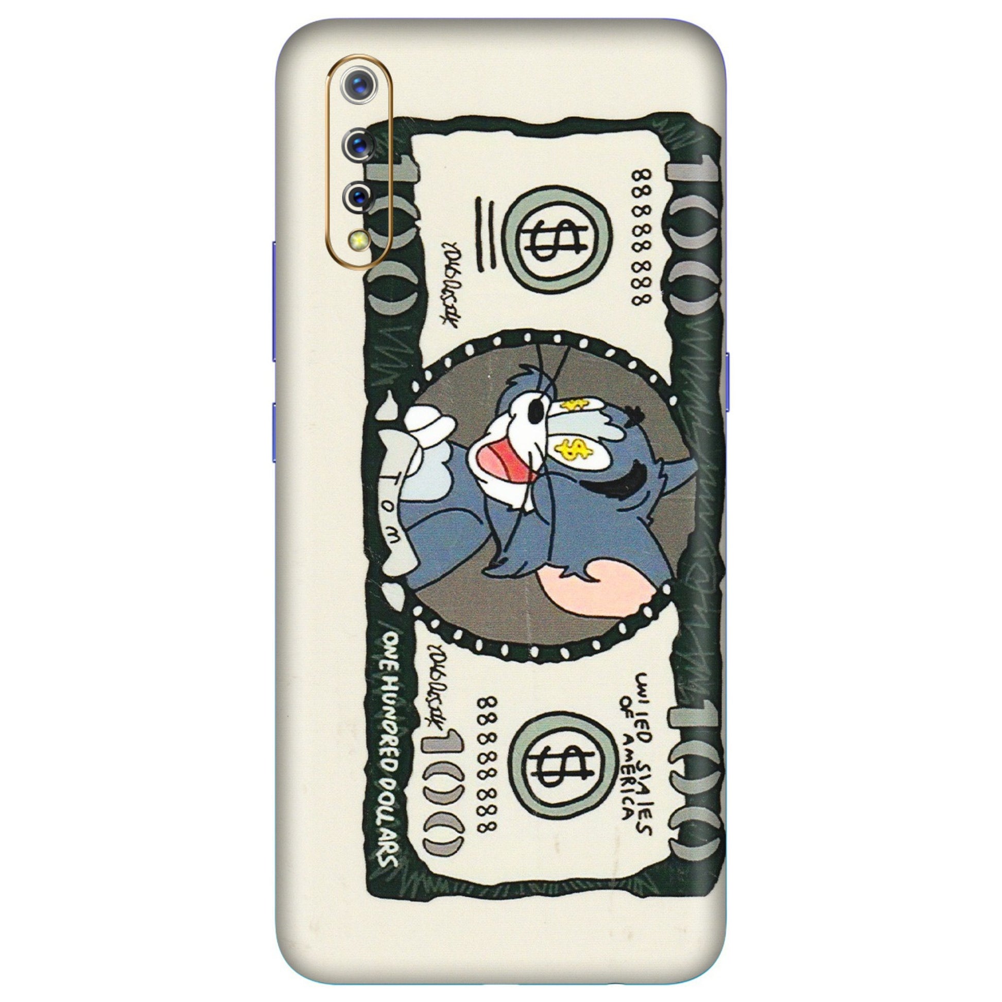VIVO Z/V/X/T/U/S Series Phone Skins (All Models) - Tom Hundred Dollar - 3D Embossed Finish (L-324) Vivo S1