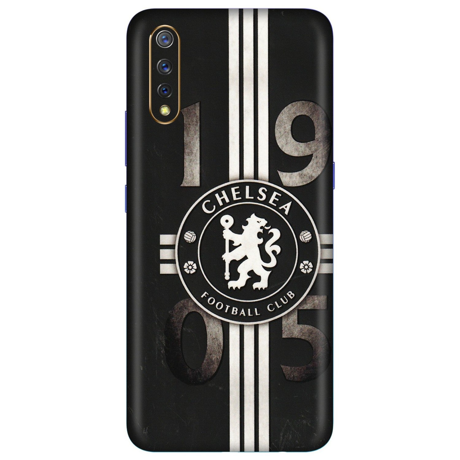 VIVO Z/V/X/T/U/S Series Phone Skins (All Models) - Chelsea Fan Club - 3D Embossed Finish (L-36) Vivo S1
