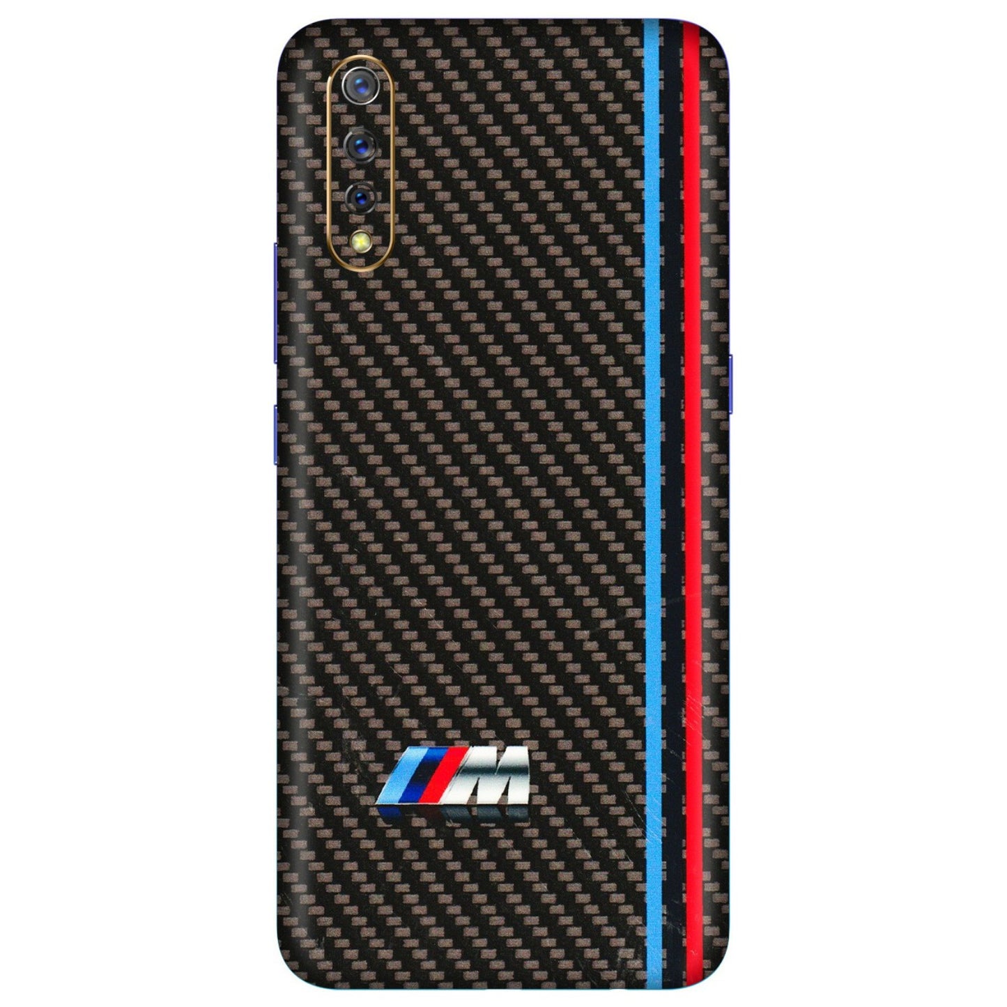 VIVO Z/V/X/T/U/S Series Phone Skins (All Models) - BM Carbon Fiber Feels - 3D Embossed Finish (L-38) Vivo S1