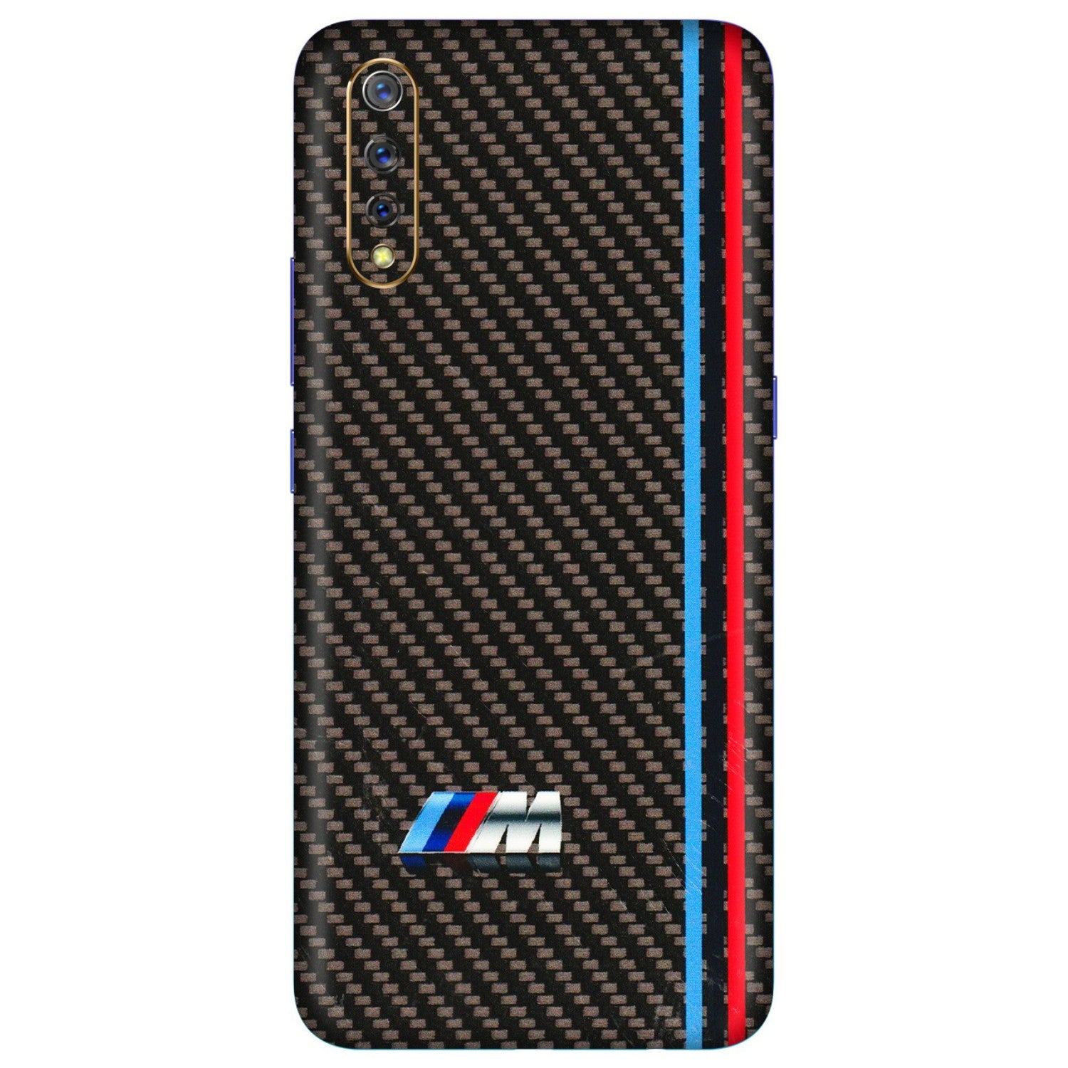 VIVO Z/V/X/T/U/S Series Phone Skins (All Models) - BM Carbon Fiber Feels - 3D Embossed Finish (L-38) Vivo S1