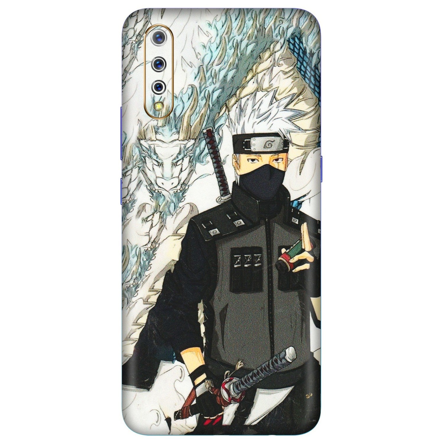 VIVO Z/V/X/T/U/S Series Phone Skins (All Models) - Kakashi Hatake Naruto Anime - 3D Embossed Finish (L-46) Vivo S1