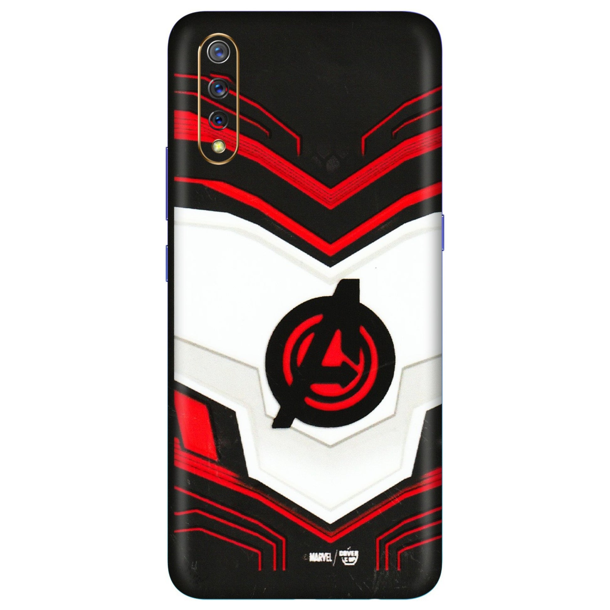 VIVO Z/V/X/T/U/S Series Phone Skins (All Models) - Avengers Logo - 3D Embossed Finish (L-55) Vivo S1