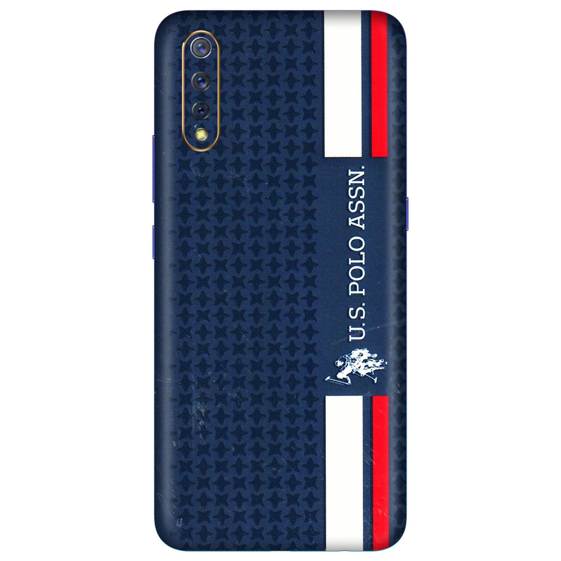 VIVO Z/V/X/T/U/S Series Phone Skins (All Models) - US POLO Designer Brand - 3D Embossed Finish (L-65) Vivo S1