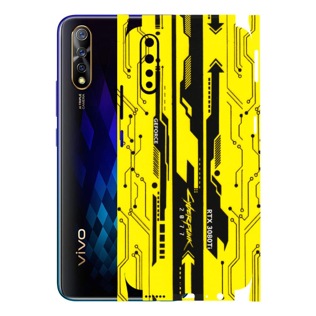 VIVO Z/V/X/T/U/S Series Phone Skins (All Models) - Yellow Cyberpunk - 3D Embossed Finish (L-93) Vivo S1