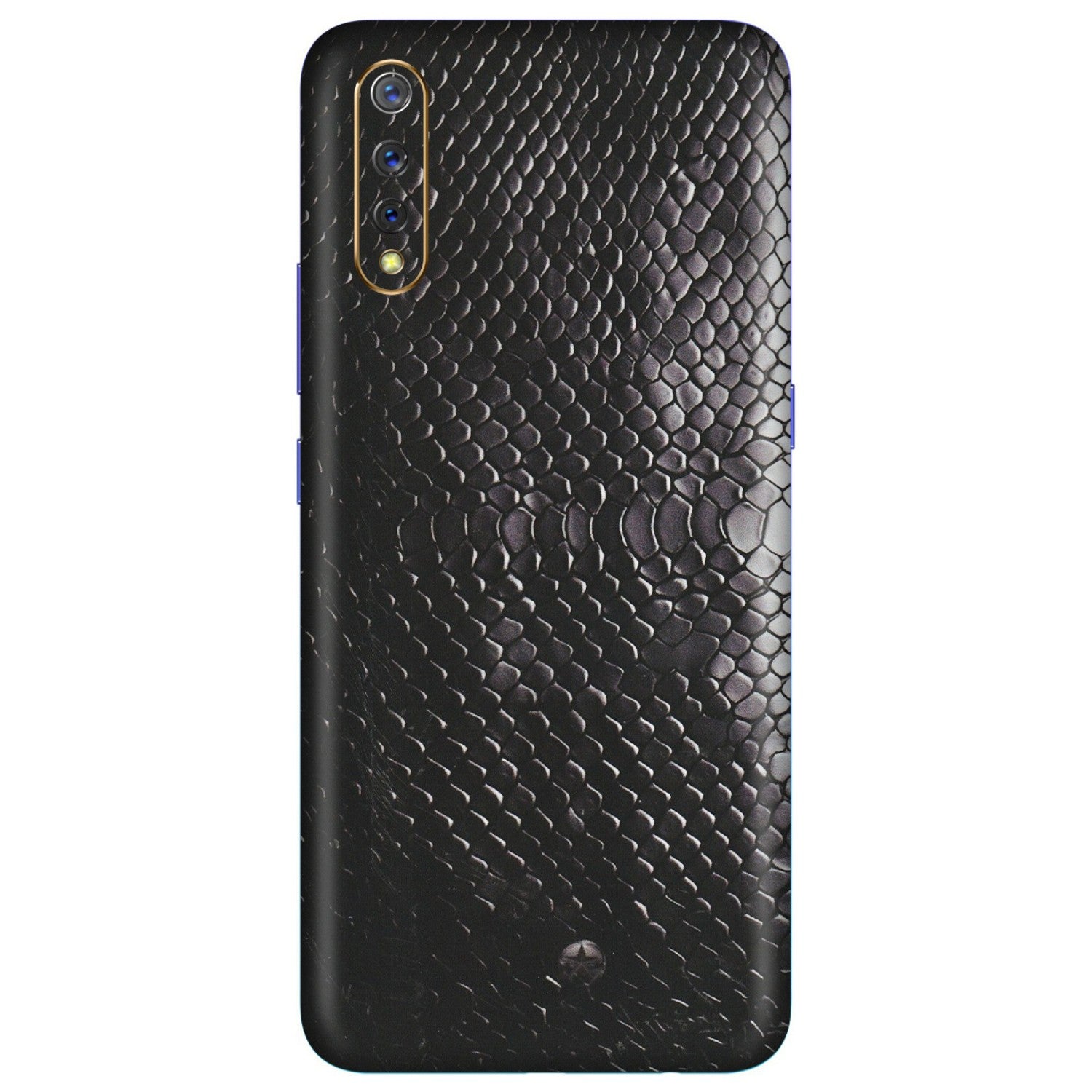VIVO Z/V/X/T/U/S Series Phone Skins (All Models) - Black Snack Leather - Matte Finish (M-147) Vivo S1