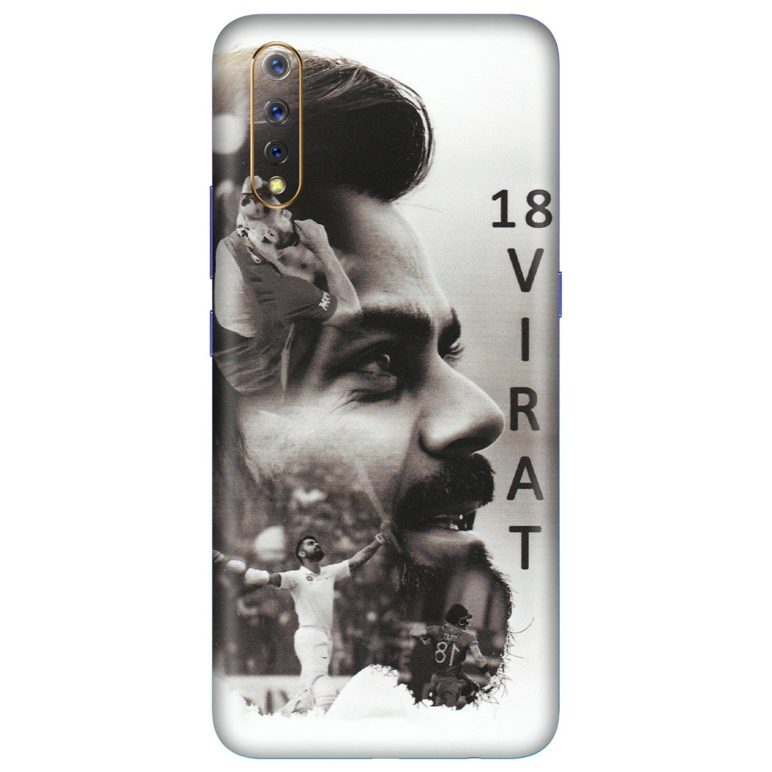 VIVO Z/V/X/T/U/S Series Phone Skins (All Models) - Virat Kohli Cricketer - Matte Finish (M-163) Vivo S1