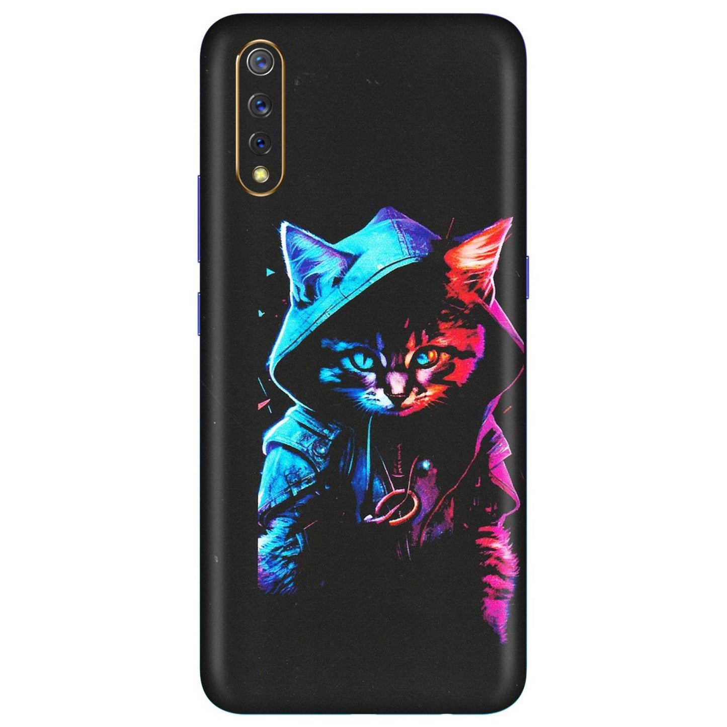 VIVO Z/V/X/T/U/S Series Phone Skins (All Models) - Cyberpunk Cat - Matte Finish (M-45) Vivo S1