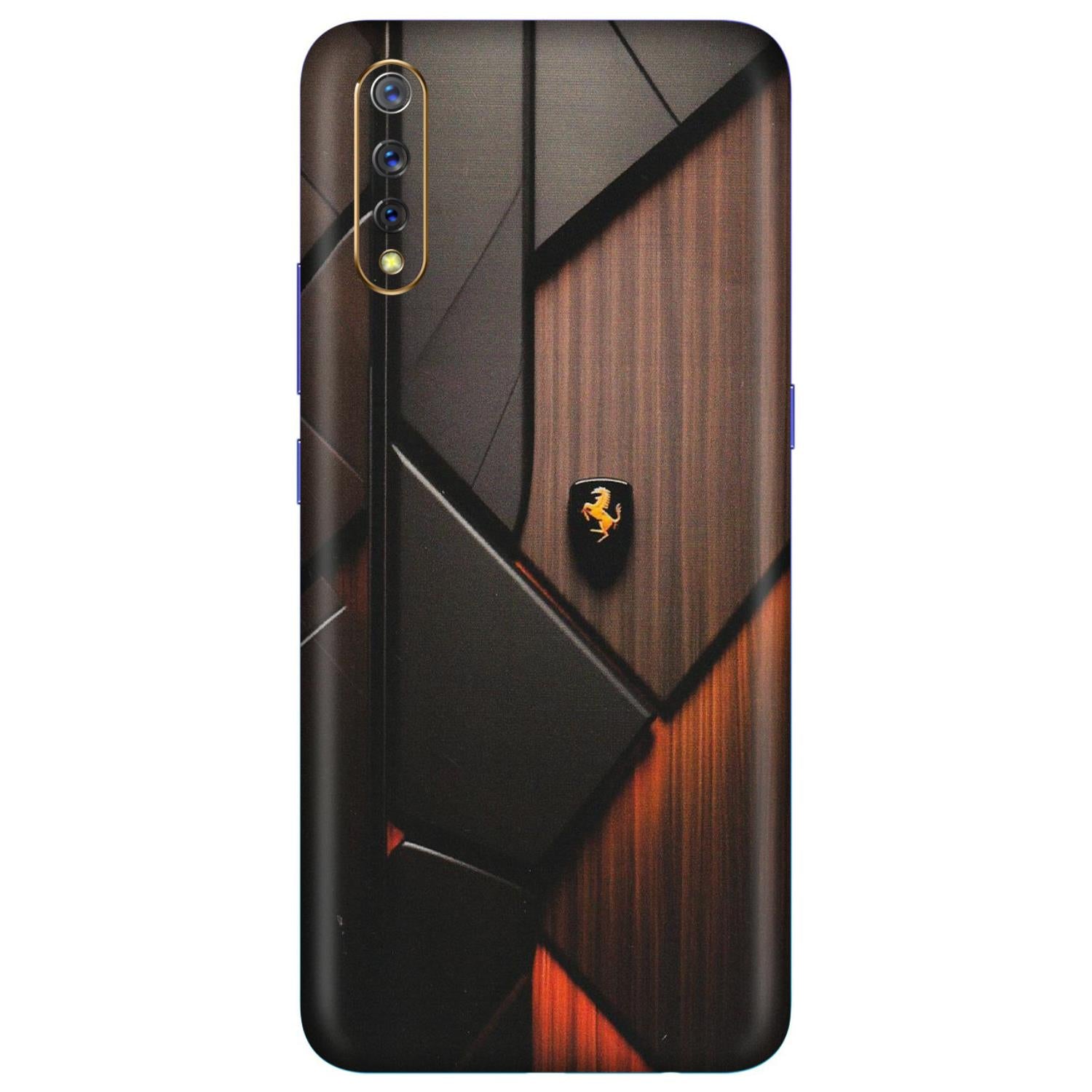 VIVO Z/V/X/T/U/S Series Phone Skins (All Models) - Lambo Beauty Wood Pattern Sober - Matte Finish (M-51) Vivo S1