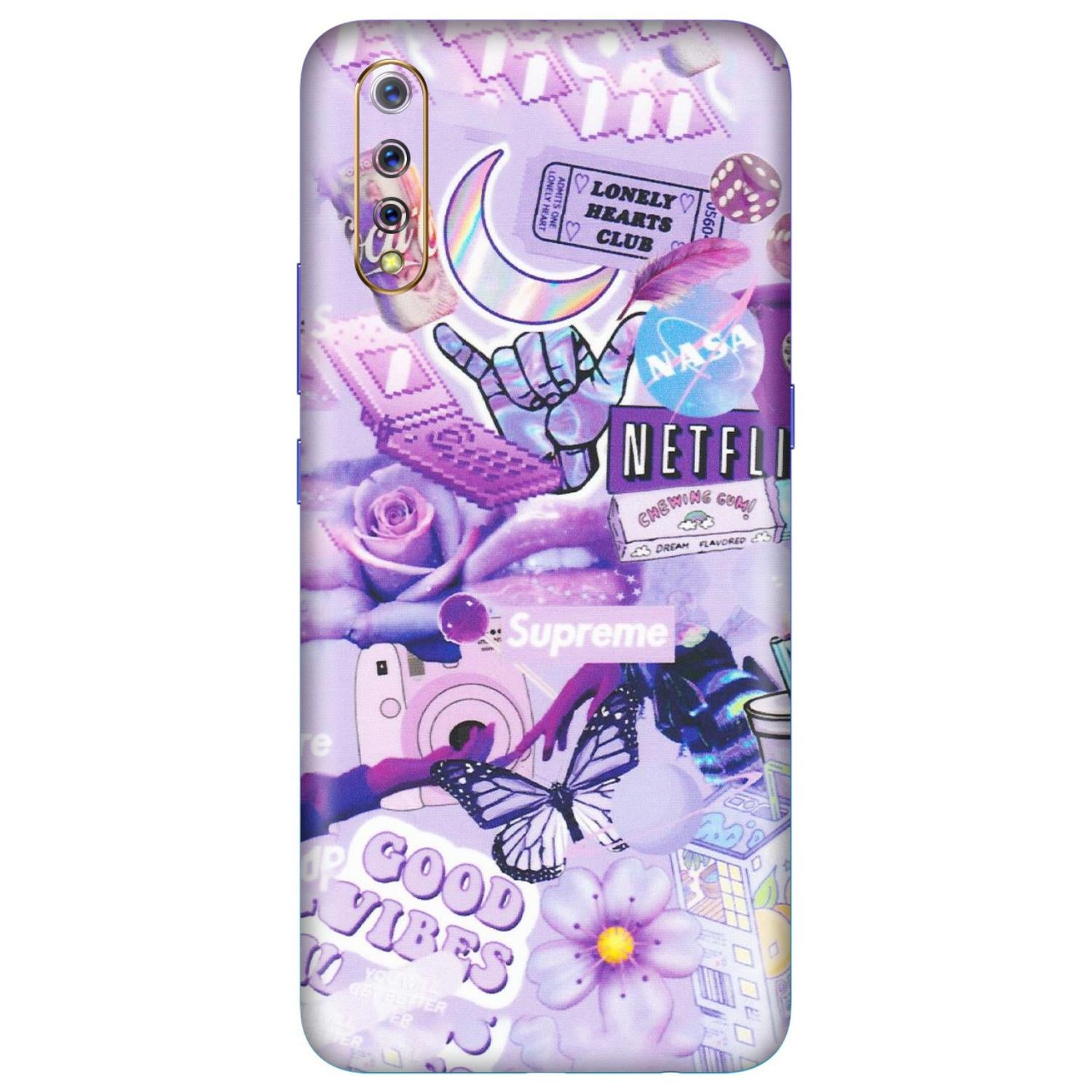 VIVO Z/V/X/T/U/S Series Phone Skins (All Models) - Supreme Purple Magic - Matte Finish (M-88) Vivo S1
