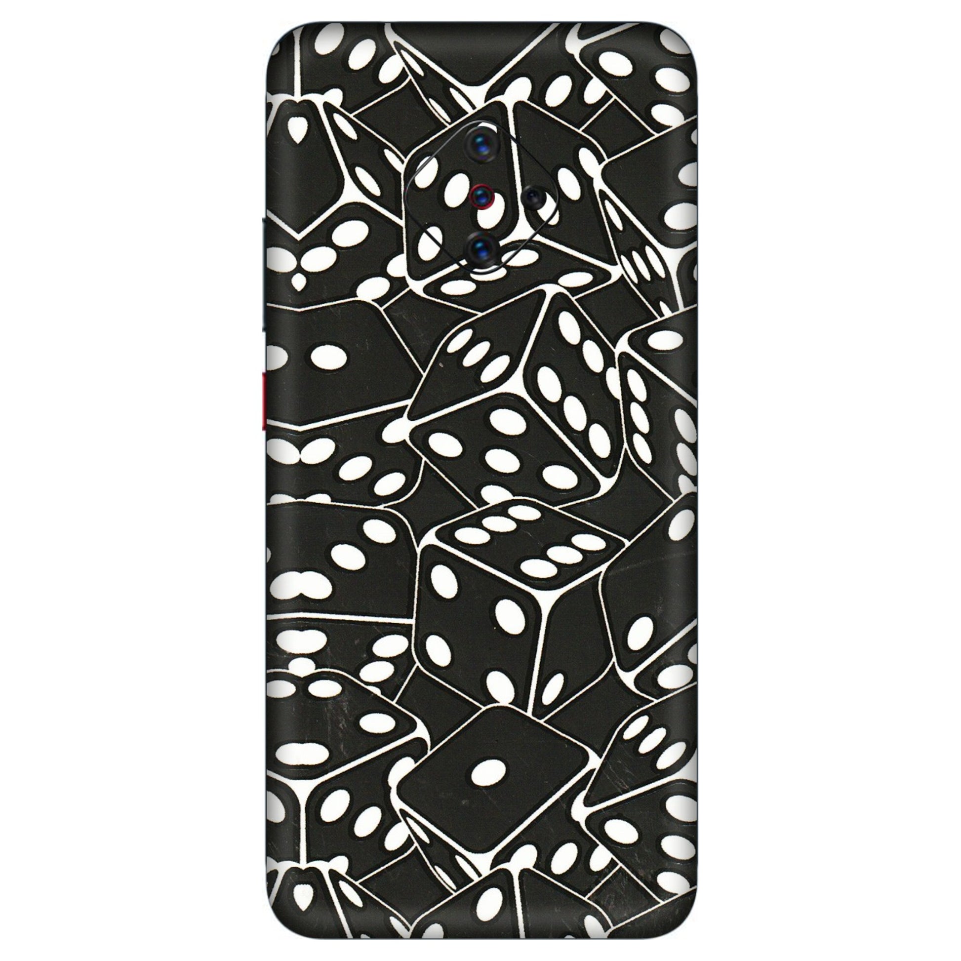 VIVO Z/V/X/T/U/S Series Phone Skins (All Models) - Big Black Dices - 3D Embossed Finish (L-106) Vivo S1 Pro