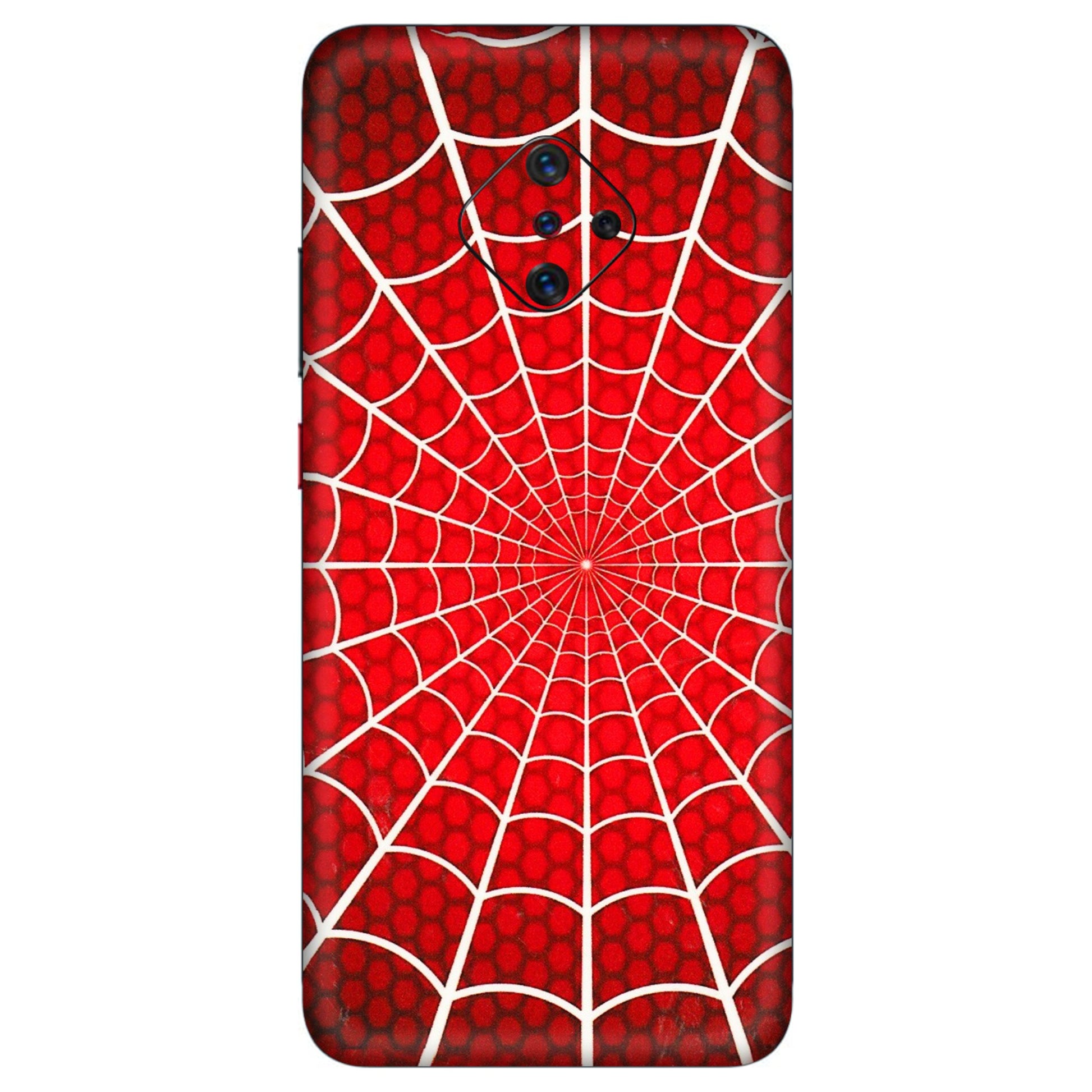 VIVO Z/V/X/T/U/S Series Phone Skins (All Models) - Classic Spidey Web - 3D Embossed Finish (L-115) Vivo S1 Pro