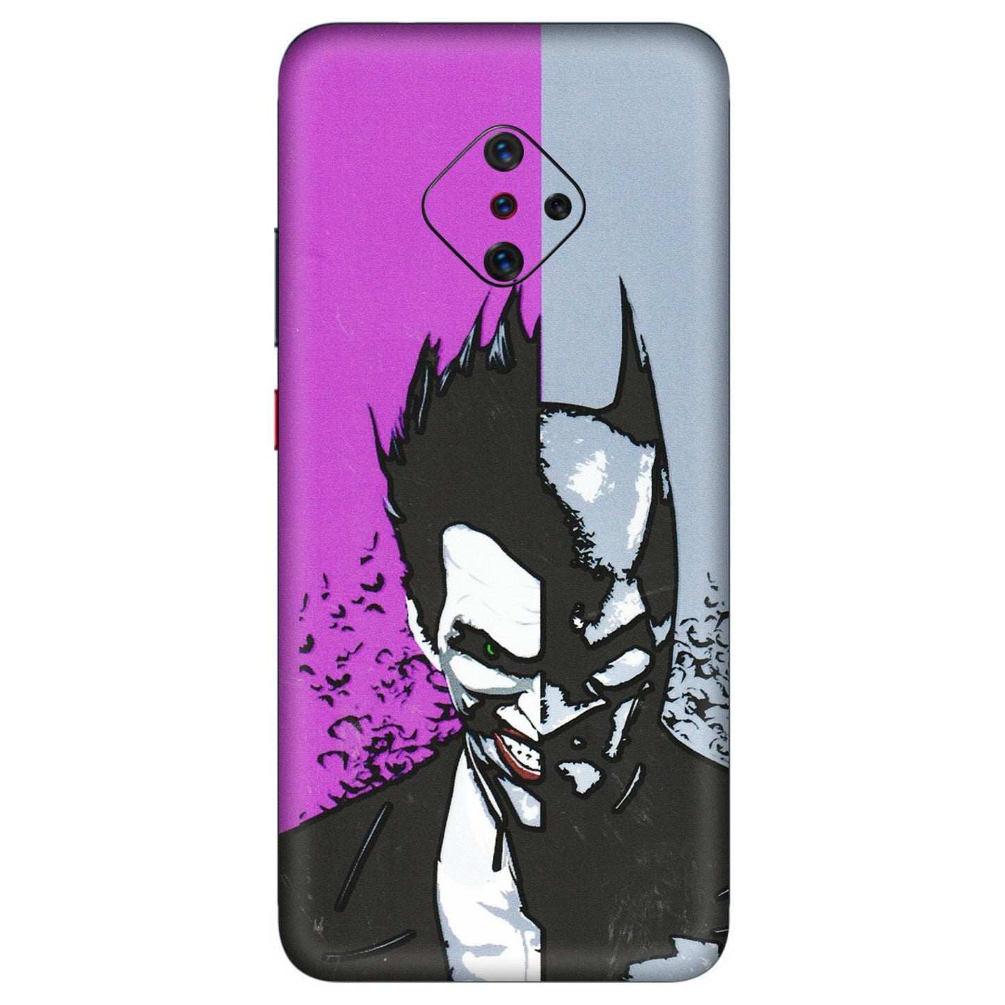 VIVO Z/V/X/T/U/S Series Phone Skins (All Models) - Batman & Joker - 3D Embossed Finish (L-143) Vivo S1 Pro