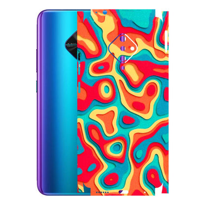VIVO Z/V/X/T/U/S Series Phone Skins (All Models) - Abstract Swirl - 3D Embossed Finish (L-150) Vivo S1 Pro