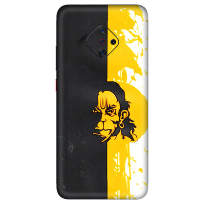 VIVO Z/V/X/T/U/S Series Phone Skins (All Models) - Bajrangbali - 3D Embossed Finish (L-151) Vivo S1 Pro
