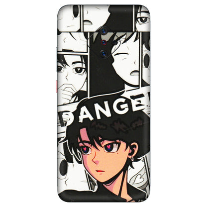 VIVO Z/V/X/T/U/S Series Phone Skins (All Models) - Danger Anime - 3D Embossed Finish (L-155) Vivo S1 Pro