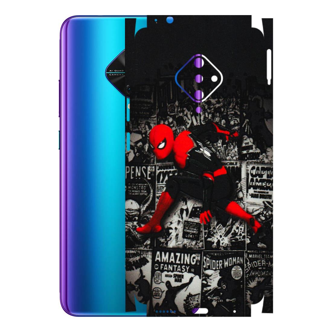 VIVO Z/V/X/T/U/S Series Phone Skins (All Models) - SpiderMan New - 3D Embossed Finish (L-162) Vivo S1 Pro