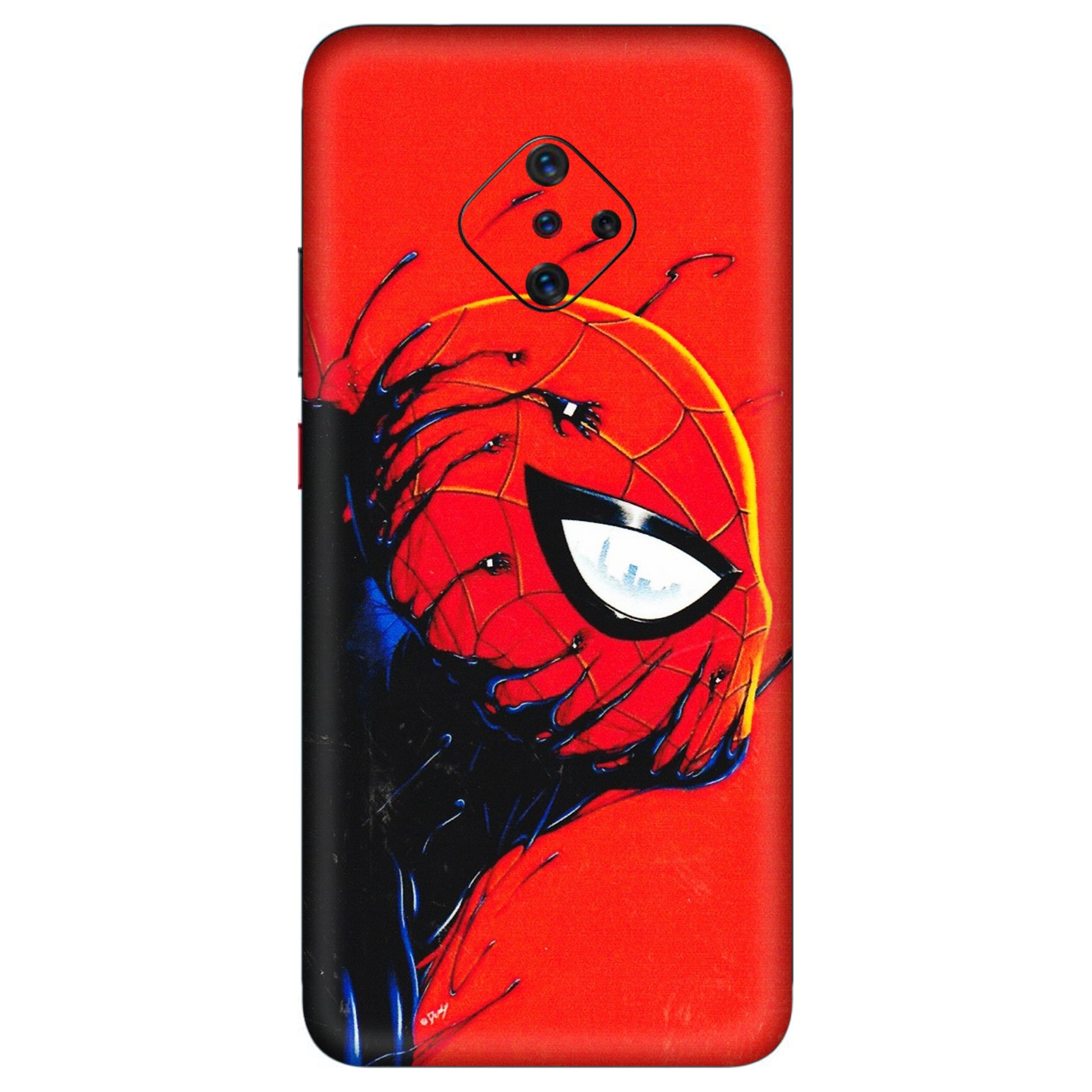 VIVO Z/V/X/T/U/S Series Phone Skins (All Models) - Spiderman Face Venom - 3D Embossed Finish (L-165) Vivo S1 Pro